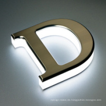 Belichtete 3D Buchstabe-Acryl-LED Zeichen-Acryl-Logo beschriftet Werbungs-Acryl-LED-Buchstaben für LED-Shop-Zeichen